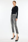 Janis High Rise Slim Straight Leg Jeans