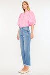 Taurus High Rise Straight Leg Jeans