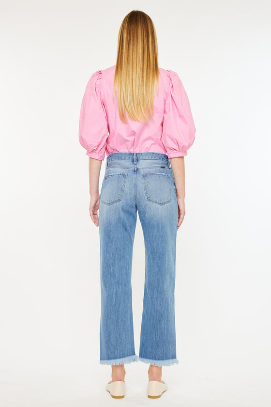 Taurus High Rise Straight Leg Jeans