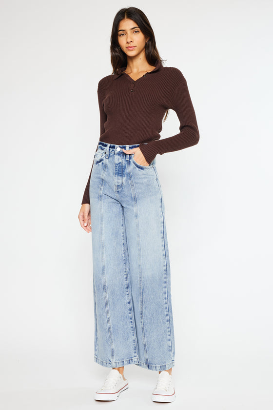 Mara Ultra High Rise 90's Wide Leg Jeans - Official Kancan USA