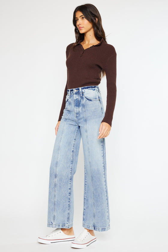 Mara Ultra High Rise 90's Wide Leg Jeans - Official Kancan USA