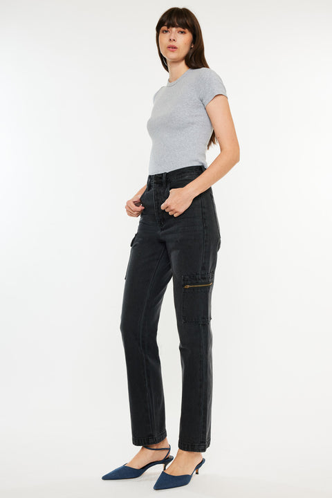 Semarea Ultra High Rise 90's Straight Leg Jeans - Official Kancan USA