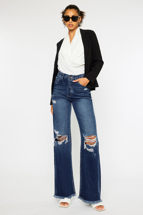 Jules Ultra High Rise 90's Flare Jeans - Official Kancan USA