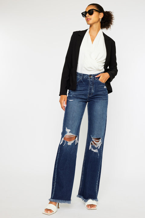 Jules Ultra High Rise 90's Flare Jeans - Official Kancan USA