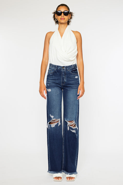 Jules Ultra High Rise 90's Flare Jeans - Official Kancan USA