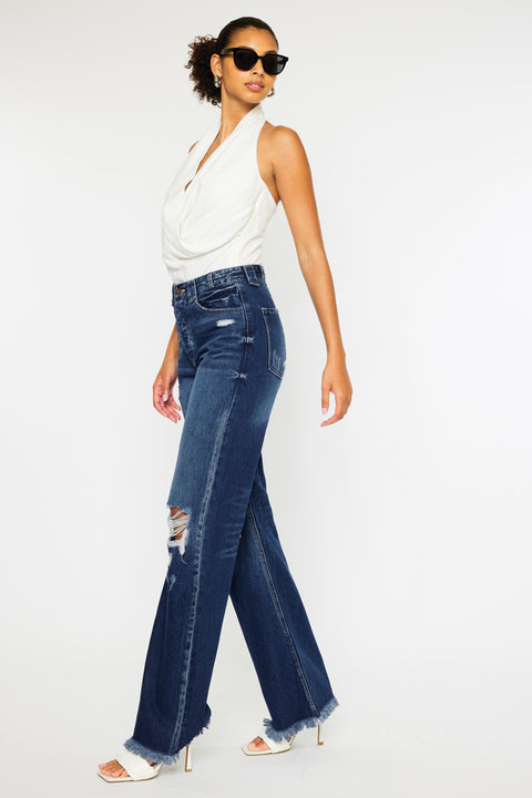 Jules Ultra High Rise 90's Flare Jeans - Official Kancan USA