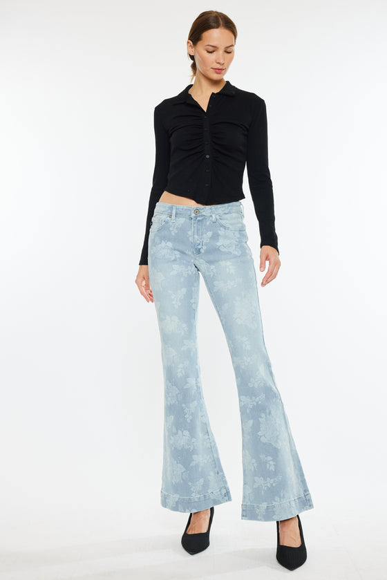 Rosa Low Rise Flare Jeans