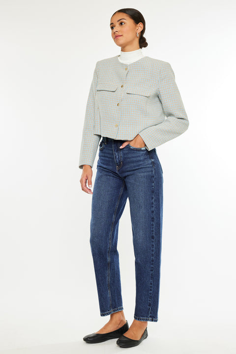 Elle High Rise Balloon Fit Jeans