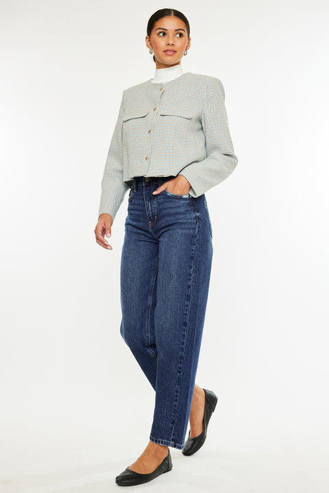 Elle High Rise Balloon Fit Jeans