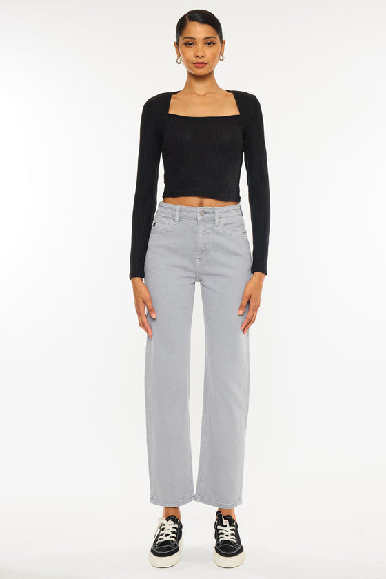 Zandria Ultra High Rise 90's Straight Leg Jeans