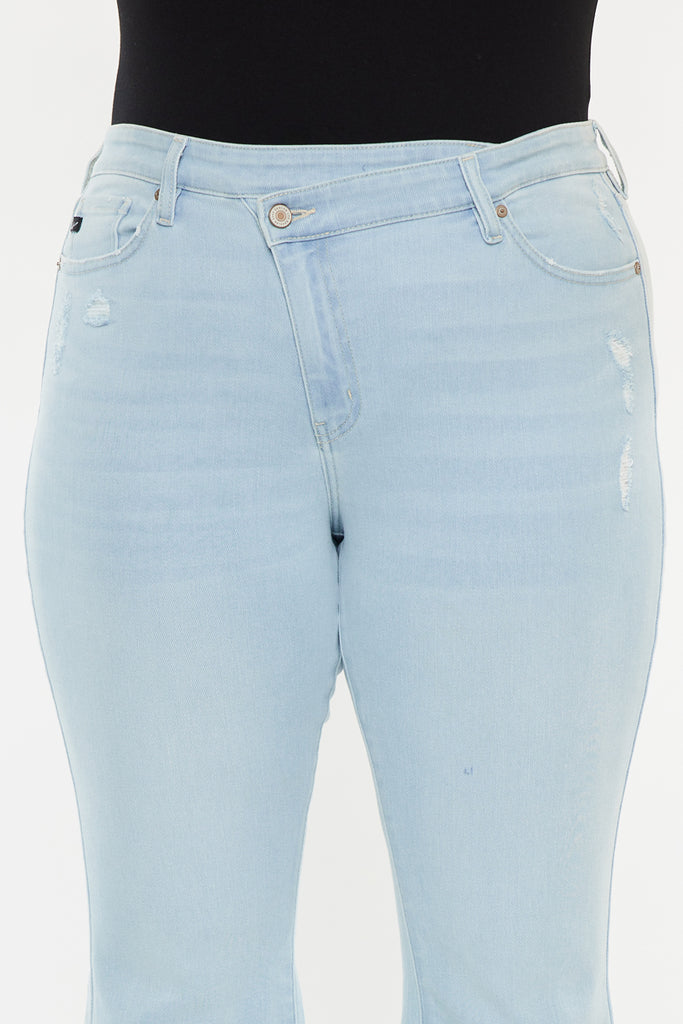 Anahi High Rise Kick-Flare Jeans (Plus Size) - Official Kancan USA