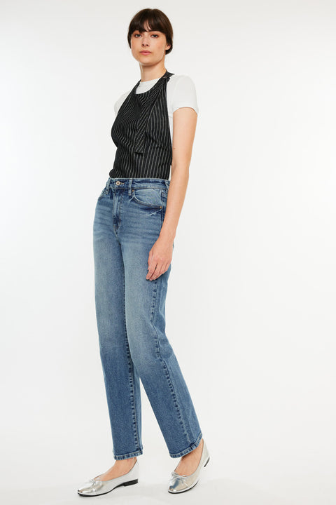 Ophelia High Rise True Straight Leg  Jeans - Official Kancan USA