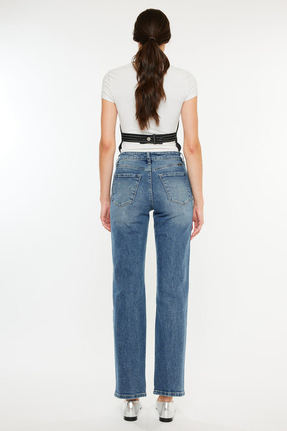 Ophelia High Rise True Straight Leg  Jeans - Official Kancan USA