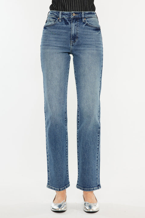 Ophelia High Rise True Straight Leg  Jeans - Official Kancan USA