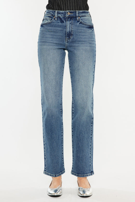 Ophelia High Rise True Straight Leg  Jeans - Official Kancan USA