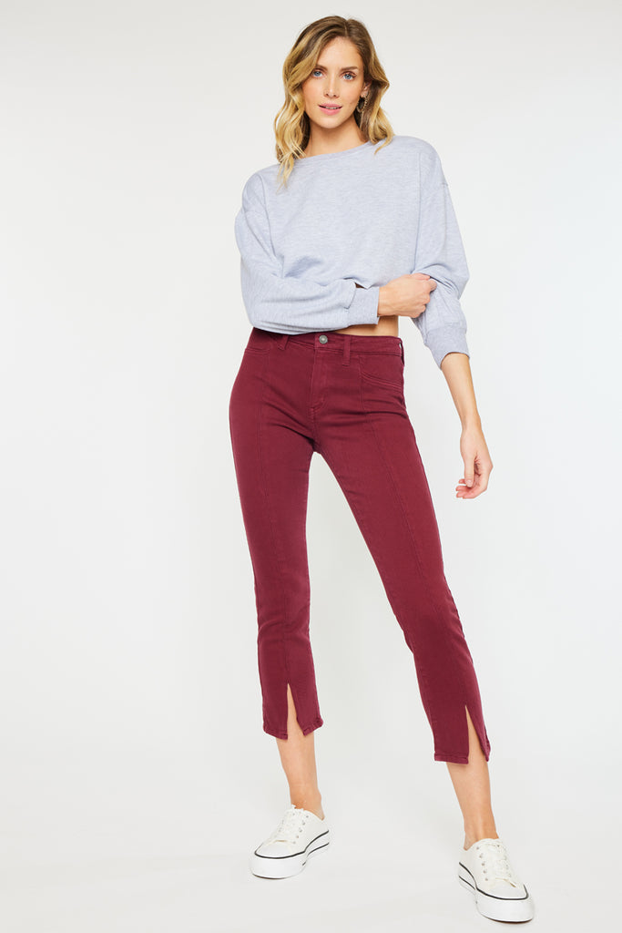 Belinda Mid Rise Skinny Straight Leg Jeans - Official Kancan USA