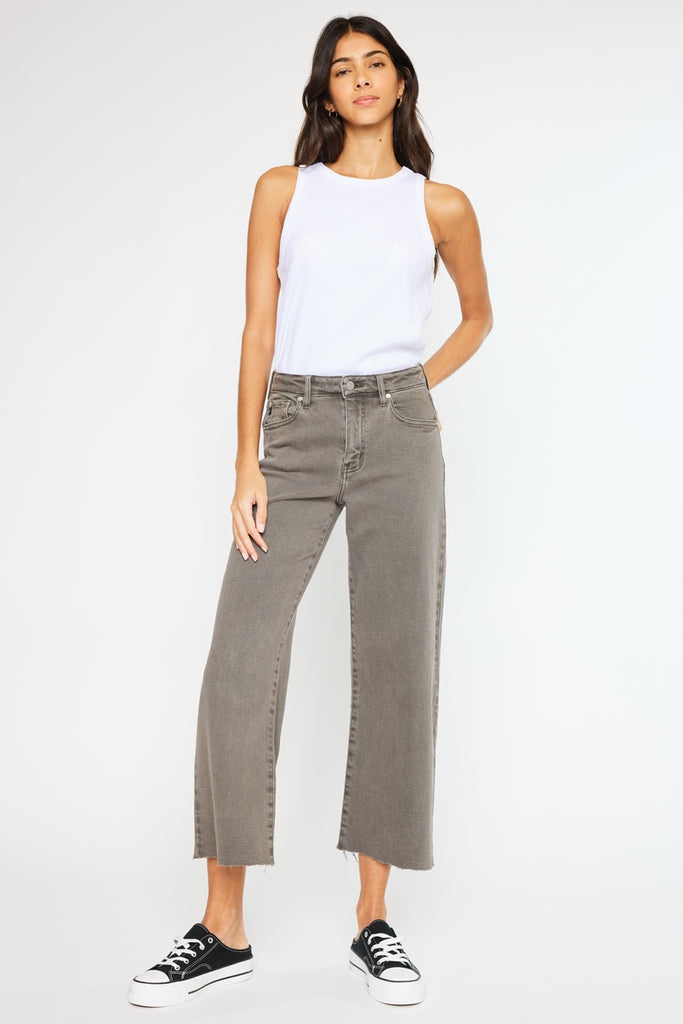 Dianella High Rise Crop Wide Leg Jeans