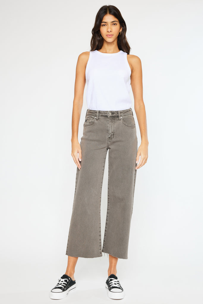 Dianella High Rise Crop Wide Leg Jeans