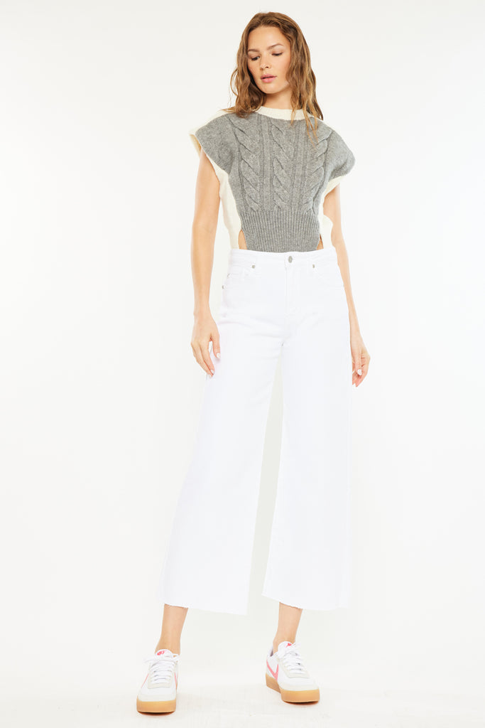 Dianella High Rise Crop Wide Leg Jeans