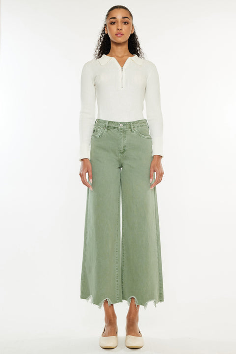 Savie Cropped Wide Leg Jeans - Official Kancan USA