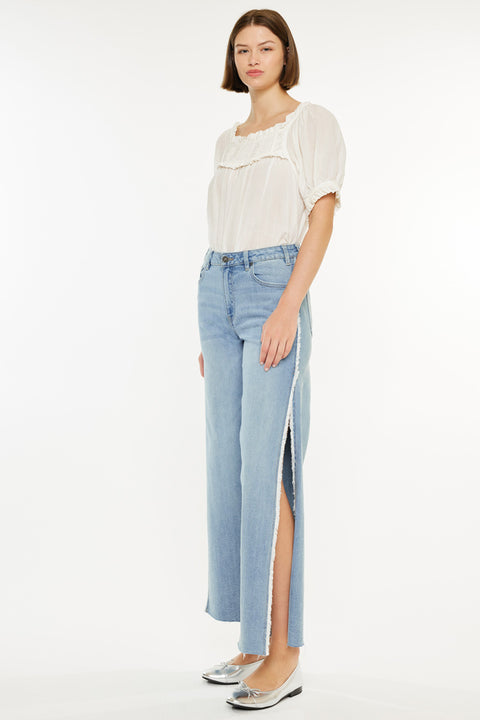 Haiden High Rise Ankle Wide Leg Jeans - Official Kancan USA