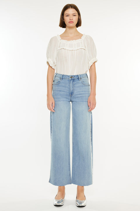 Haiden High Rise Ankle Wide Leg Jeans - Official Kancan USA