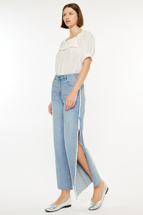 Haiden High Rise Ankle Wide Leg Jeans - Official Kancan USA