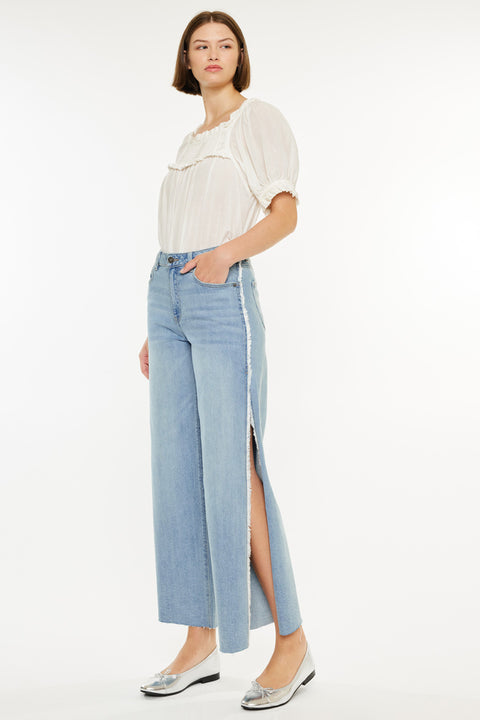 Haiden High Rise Ankle Wide Leg Jeans - Official Kancan USA