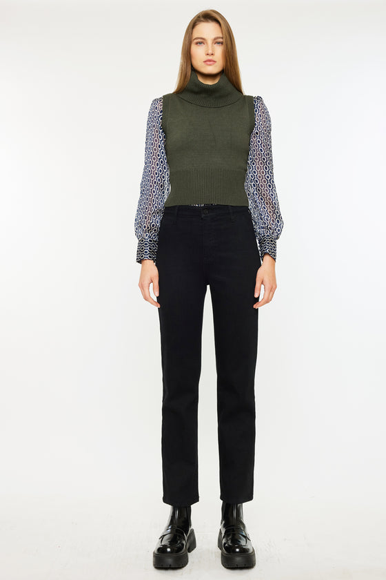 Isa High Rise Straight Leg Jeans