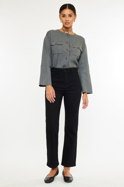 Isa High Rise Straight Leg Jeans