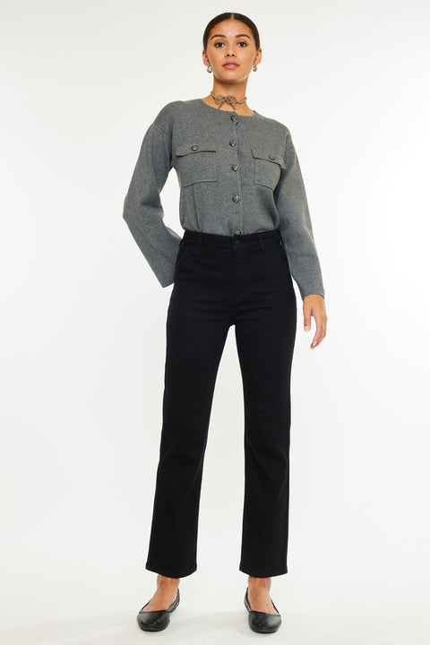 Isa High Rise Straight Leg Jeans