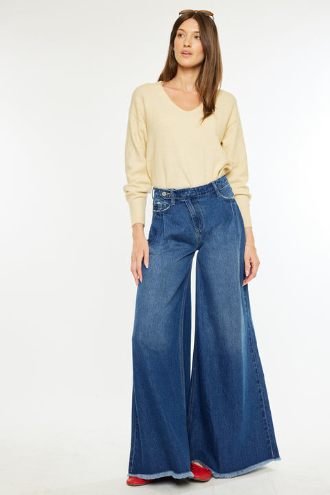 Marley High Rise Super Wide Leg Jeans