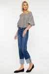 Gisela Mid Rise Crop Straight Jeans