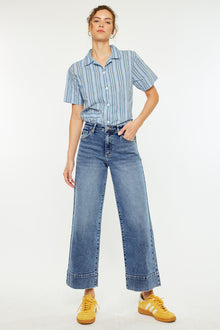  Nessa High Rise Crop Wide Leg Jeans