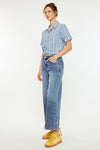 Nessa High Rise Crop Wide Leg Jeans