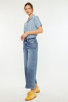 Nessa High Rise Crop Wide Leg Jeans