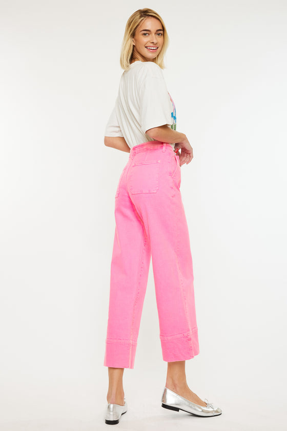 Stacy High Rise Wide Leg Jeans