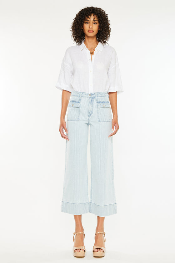 Jace High Rise Crop Wide Leg Jeans