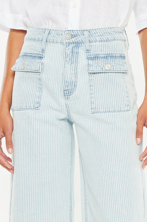 Jace High Rise Crop Wide Leg Jeans