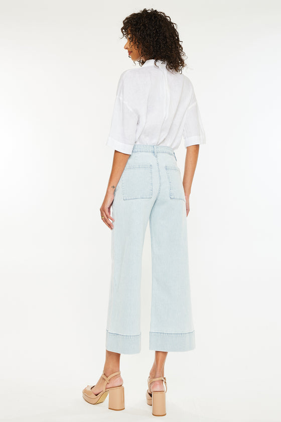 Jace High Rise Crop Wide Leg Jeans