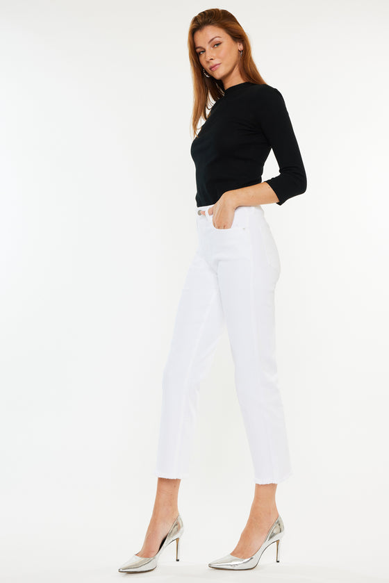 Peppermint High Rise Cropped Straight - Official Kancan USA