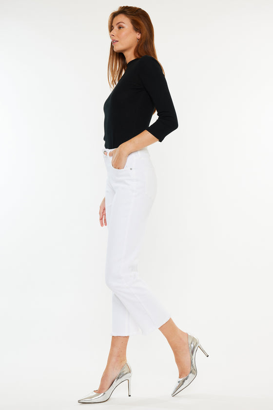 Peppermint High Rise Cropped Straight - Official Kancan USA