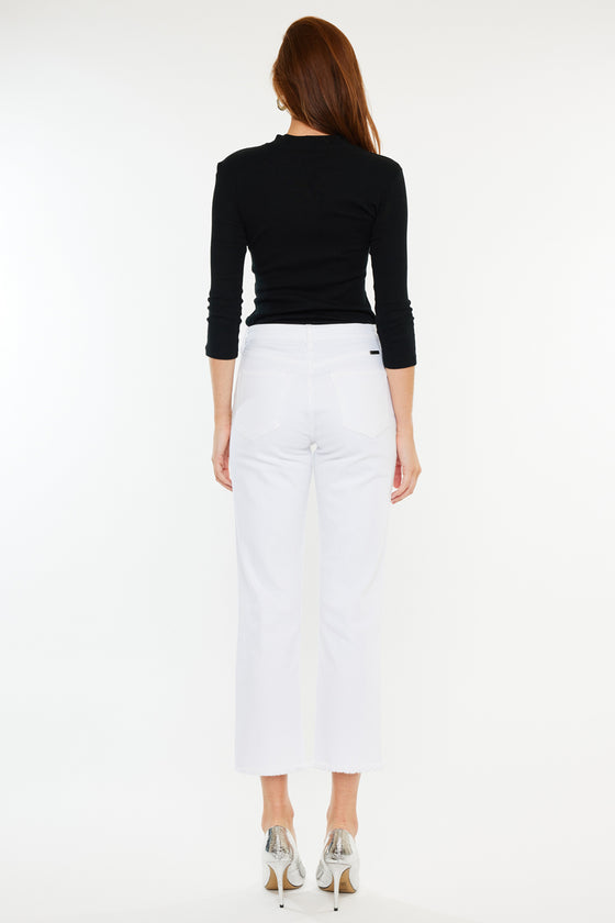 Peppermint High Rise Cropped Straight - Official Kancan USA