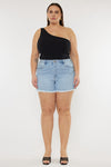 Imogen High Rise Mom Shorts (Plus Size) - Official Kancan USA