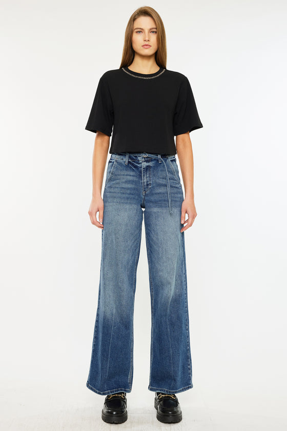 Leah Ultra High Rise Wide Leg Jeans