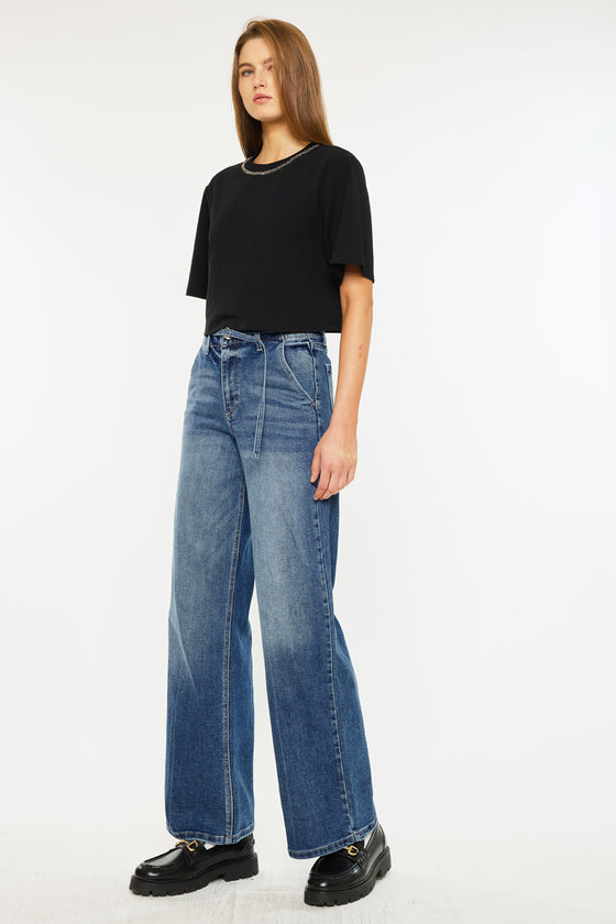 Leah Ultra High Rise Wide Leg Jeans