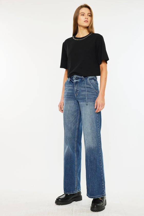 Leah Ultra High Rise Wide Leg Jeans