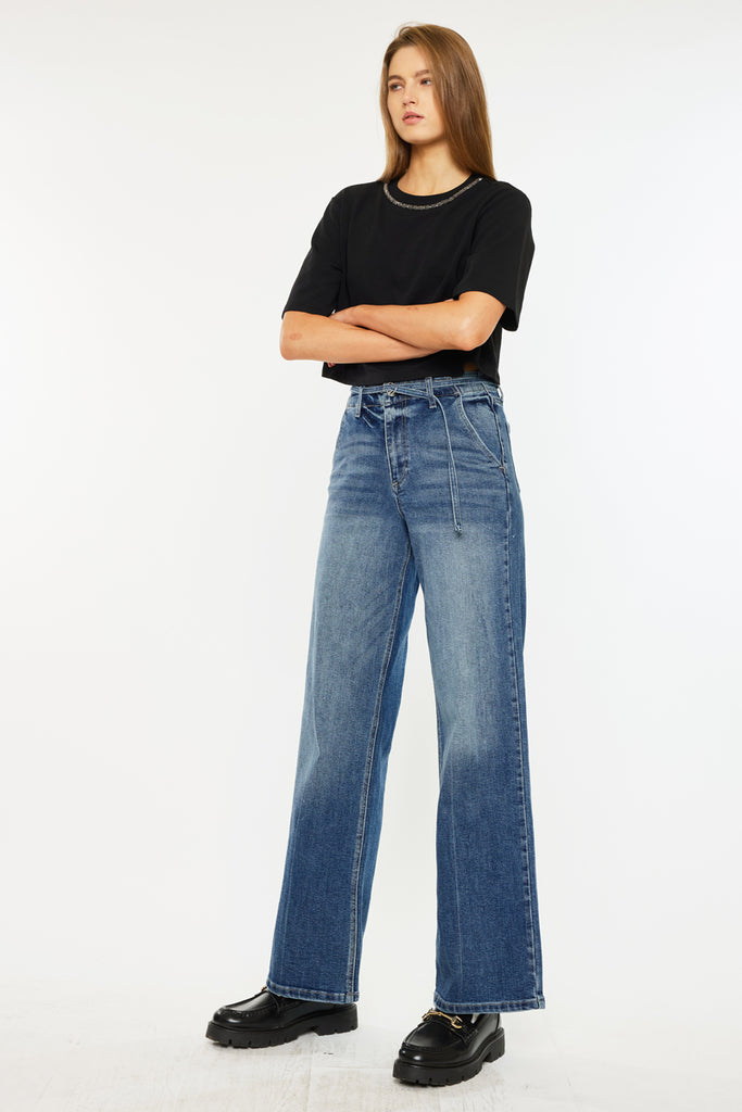 Leah Ultra High Rise Wide Leg Jeans