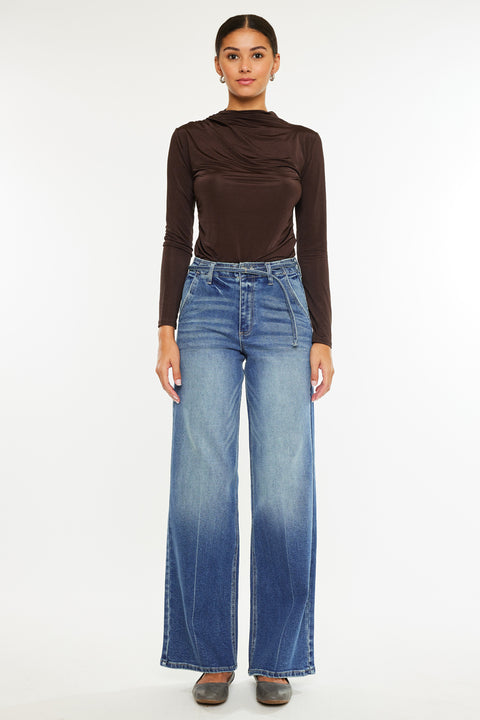 Leah Ultra High Rise Wide Leg Jeans