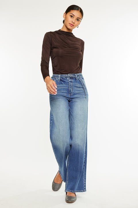 Leah Ultra High Rise Wide Leg Jeans